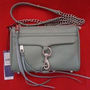 NEW REBECCA MINKOFF LEATHER CHAIN CROSSBODY BAG